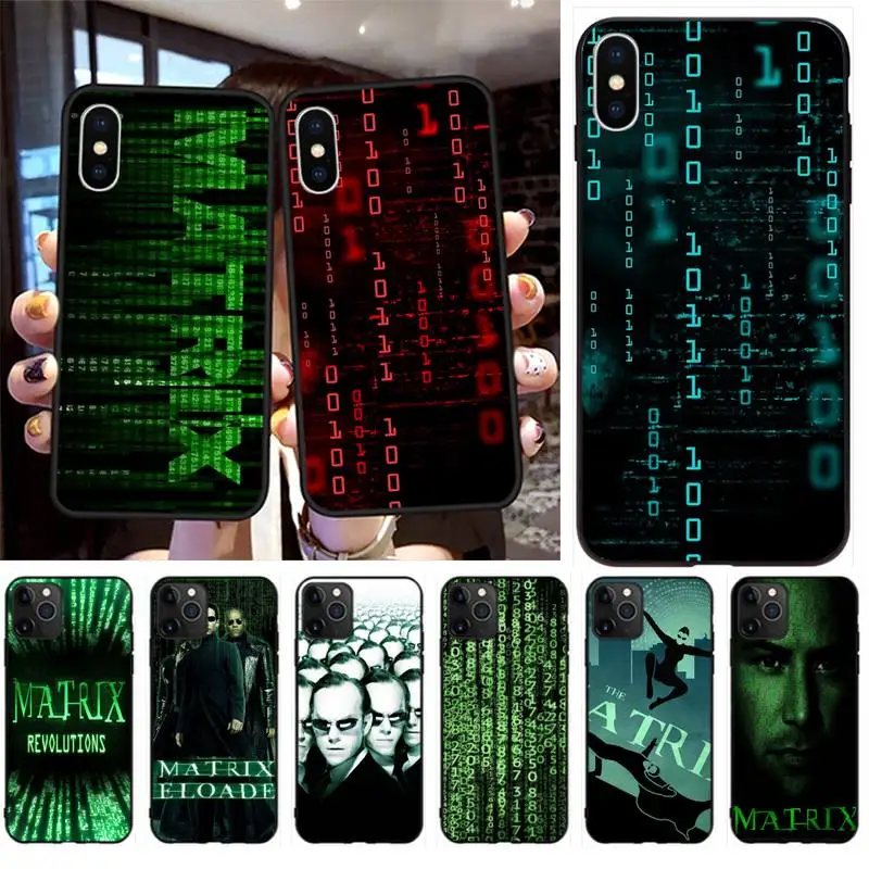 

The Matrix pattern Customer High Quality Phone Case for iPhone 11 pro XS MAX 8 7 6 6S Plus X 5S SE 2020 XR case