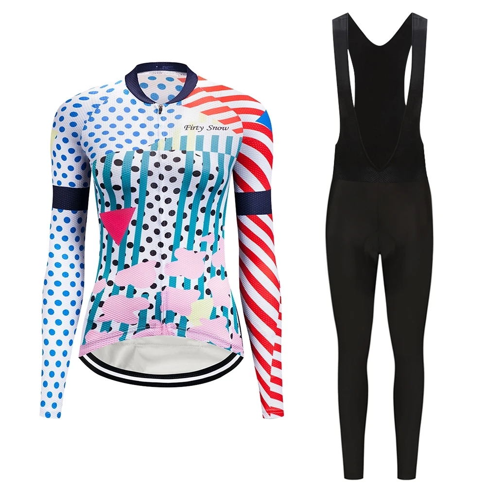 Зимний женский комплект из Джерси для велоспорта термальная флисовая одежда
