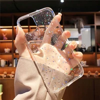 soft clear glitter star case for samsung galaxy s8 s9 s10 s20 plus back cover for samsung note 10 plus 9 note 20 ultra coque