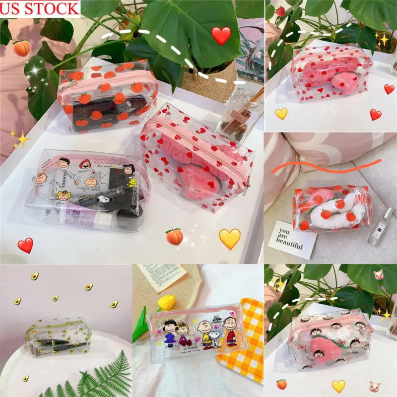 Водонепроницаемые прозрачные милые косметички сумка для хранения органайзер