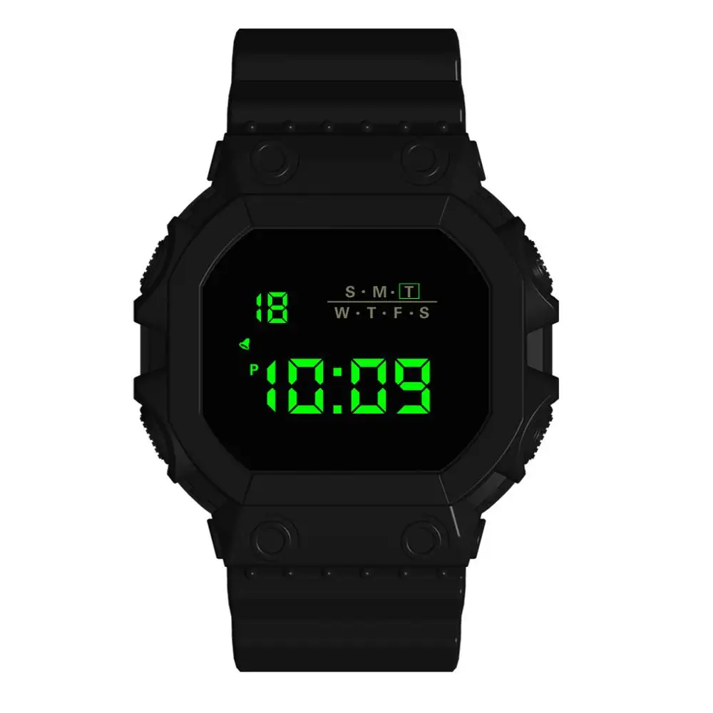 Розовый Новые роскошные honhx Mens цифровые светодиодный часы с цифровым датным будильником водонепроницаемые спортивные мужские наружные электронные часы Прямая поставка - Цвет: Розовый