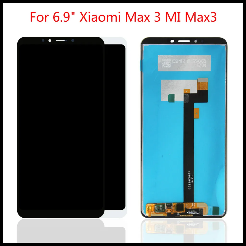 Высокое качество для 6 9 &quotXiao mi Max 3 Max3 ЖК дисплей с клейкая лента телефона