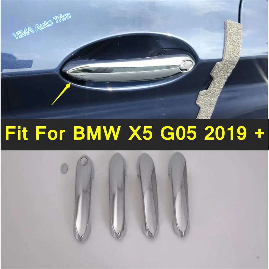 

Lapetus Auto Styling Side Door Handle Catch Cap Cover Trim ABS Accessories Fit For BMW X5 G05 2019 - 2021 Chrome / Carbon Fiber