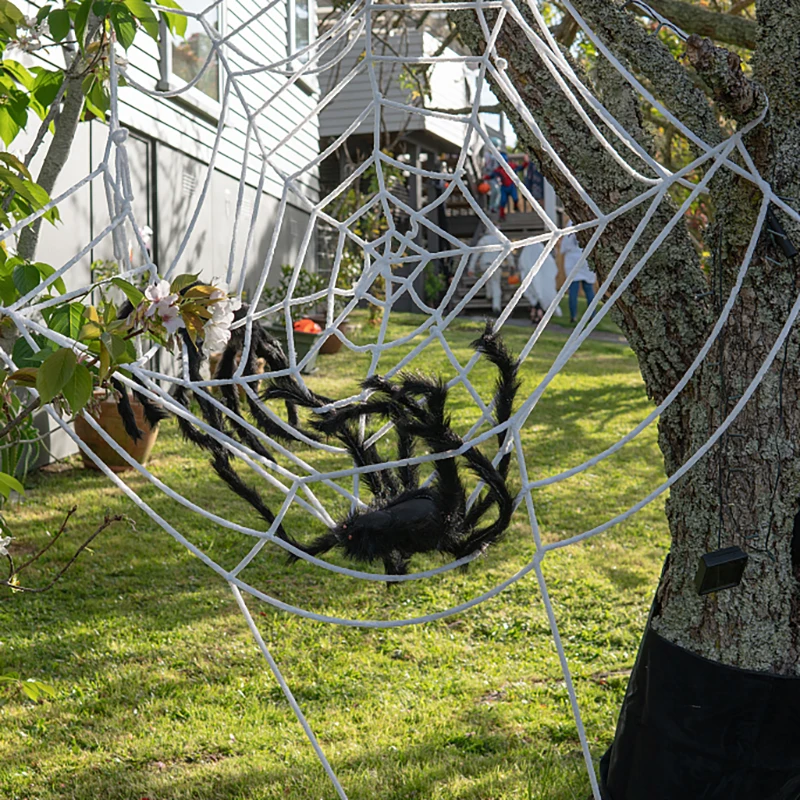 Halloween Cobweb Black/White Creepy Terror New Spider Web Halloween Outdoor or Indoor Party Bar Haunted House Decoration