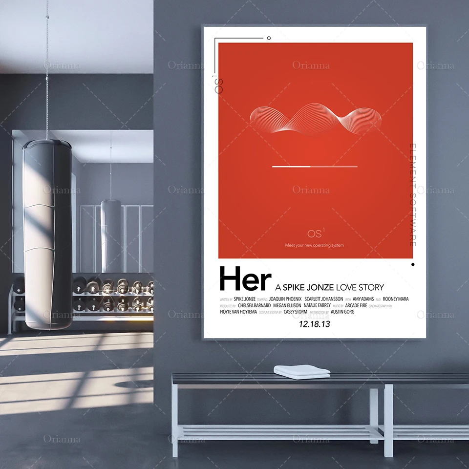 

Nordic Wall Art Abstract Her Movie Poster Home Minimalism Bedroom Decoration Canvas Painting Modern Print Modular Pictures Decor