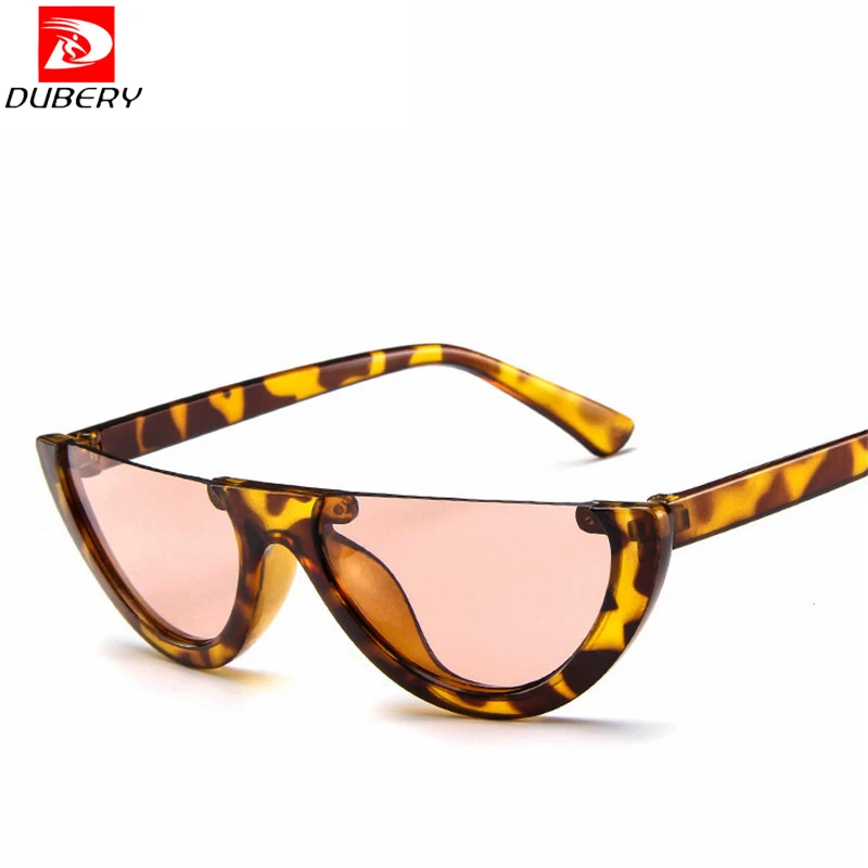 Dubery роскошный бренд 2019 полуоправы кошачий глаз солнцезащитные очки для женщин