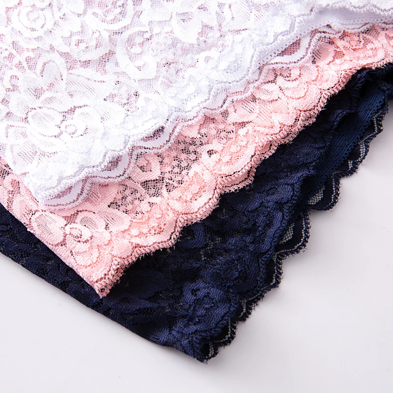 

3pcs Women Underwear Lingerie Sexy Lace Transparent Panties Tempting Pretty Briefs High Quality Low Waist Women's Underpants