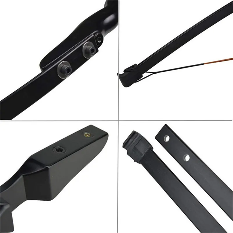 1 комплект 40lbs для взрослых стрельбы из лука прямой изогнутый лук правая рука