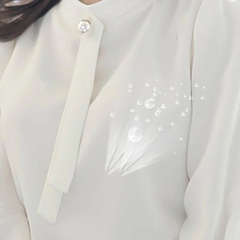 

Women Summer Chiffon Shirts Office Puff Flare Sleeve Blouses Ladies Formal Work Wear Clothes Tops x