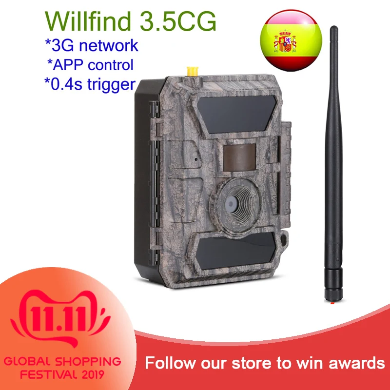 3.5CG Willfine 3g Full 12MP HD Buliding промежуток времени камеры двор дома фермы безопасности приложение камеры Лидер продаж