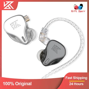 Newest KZ DQ6 3DD Dynamic Drive Unit In Ear Earphones HiFi Music Sports Headset With 2PIN Silver-pla in India