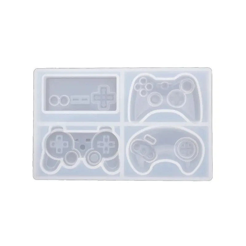 

4-Styles Game Consoles Handle Pendant Silicone Resin Mold Game Controller Cake Fondant Mold Jewelry Baking Making Tools