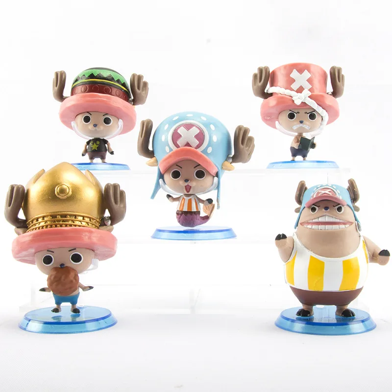 

Anime Figure Pirate/one Piece 5pcs Chopper Hand-made Scenario Decoration Murloc Island Model Toy Decoration Gift Collection