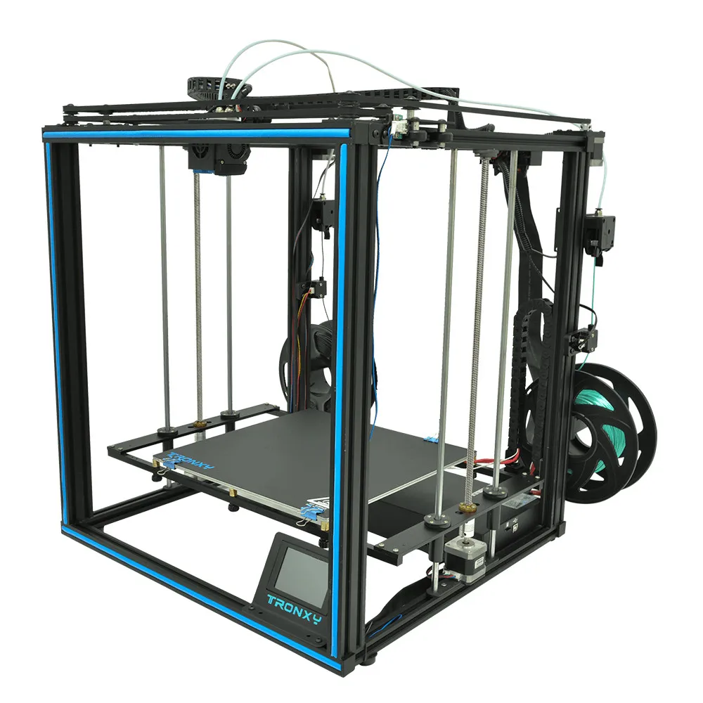 TRONXY X5SA-2E Dual Colors 3D Printer Kit CoreXY with Dual Extruder Dual Z-axis 330*330*400mm Printing Size TMC2225 Ultra Quie