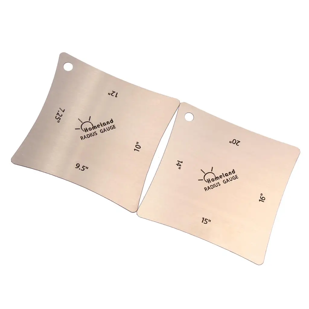 Набор из 2 инструментов Luthier для измерения басов квадратных радиусов | Спорт и