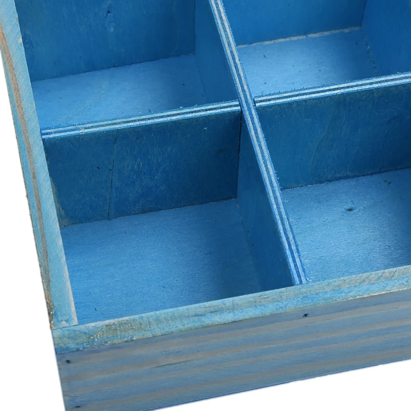 9-секционная деревянная шикарная чайная коробка с отсеками контейнер для сумок