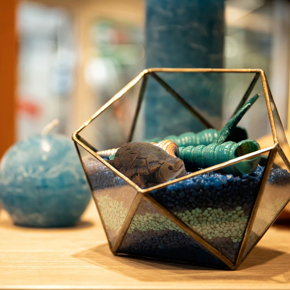 

3PCS Micro-landscape Turtle Ornament Imitation Turtle Decoration (Olive Green)