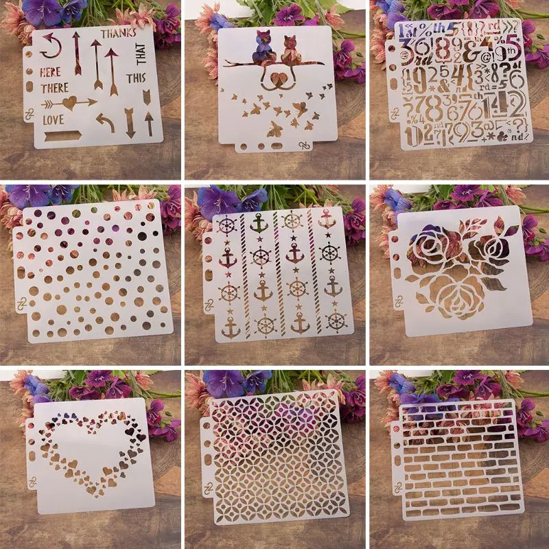 

Stencils Template Painting Scrapbooking Embossing Stamping Album Card DIY Flower 87HB