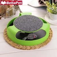 funny cat toy mouse toys for cats kitten play plate pet product scratching post for cat toy mouse interactive cats accessories