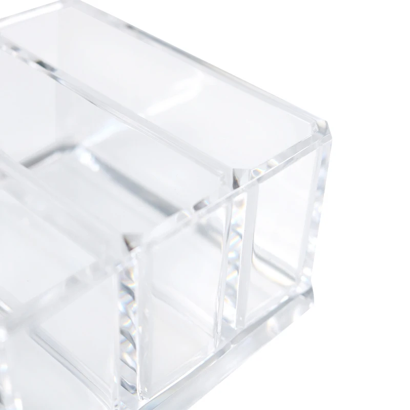 Акриловый черный органайзер для макияжа 8 отделений косметики аксессуар одежды