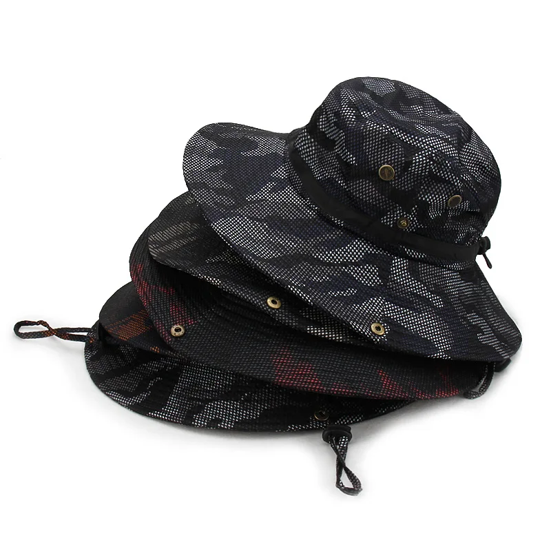 Одноцветные солнцезащитные шляпы для мужчин уличная рыболовная Кепка с широкими