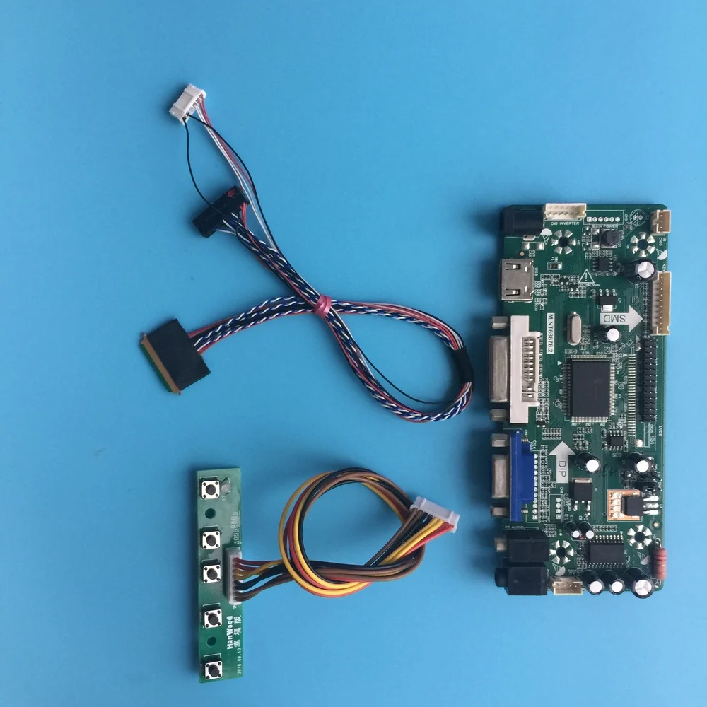 

Комплект для телефона, плата контроллера HDMI, VGA, DVI, 23,6 дюйма, монитор M.N68676, панельный экран LVDS, 40-контактный светодиодный, DIY 1920x1080