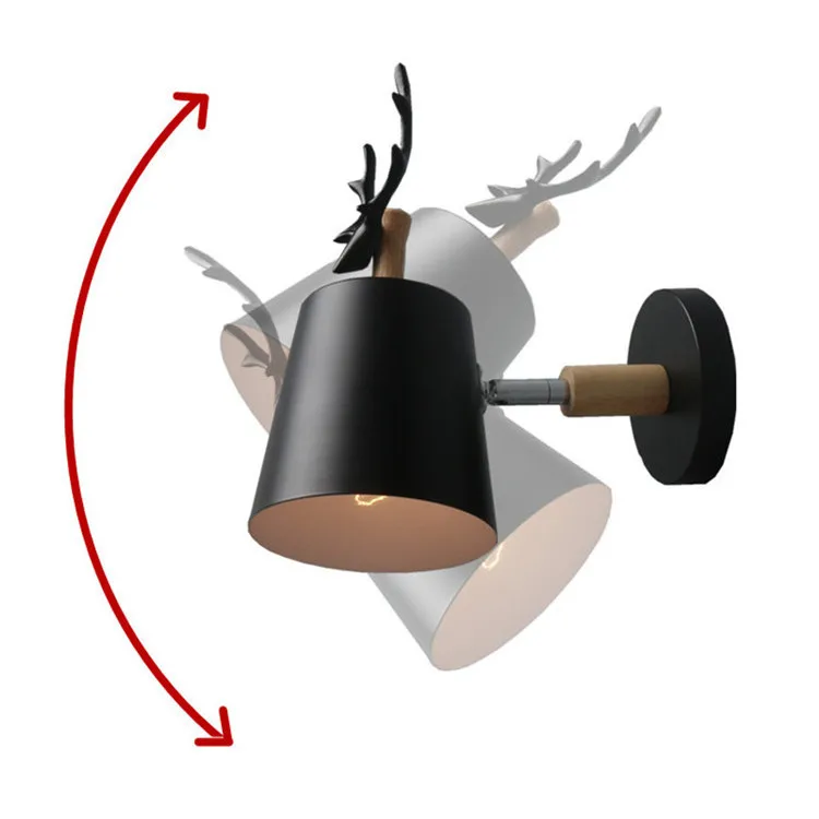 Новинка деревянный металлический светодиодный настенный светильник винтажный