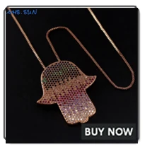 MHS.SUN CZ Zircon Big Cross Pendant Necklace For Men Women Gift Hip Hop Gold/Silver/Black Chain Necklace Religion Jewelry 1PC