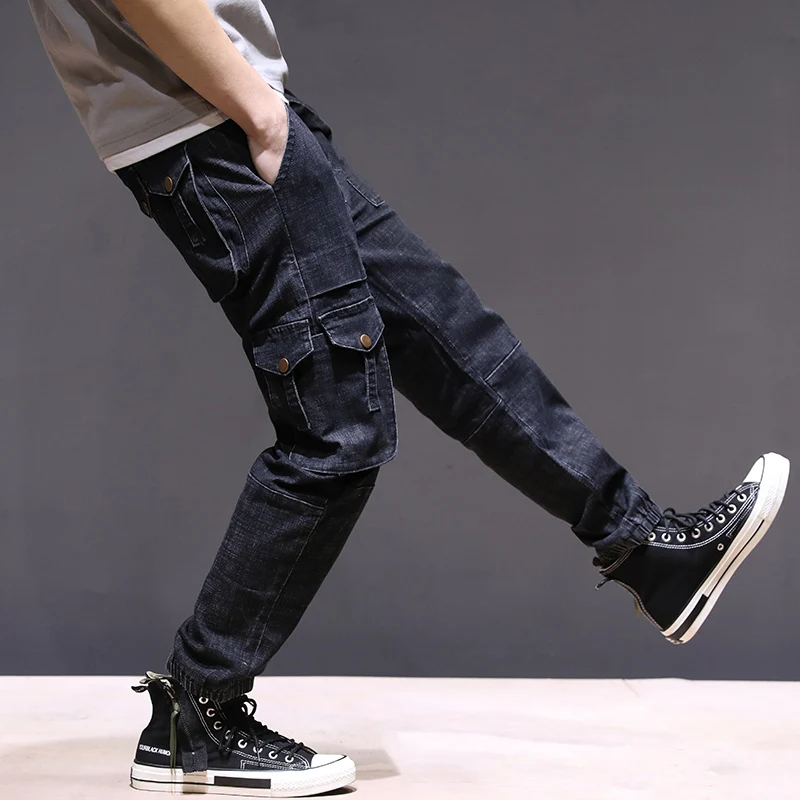 Мужские свободные брюки шаровары FAVOCENT повседневные эластичные с несколькими