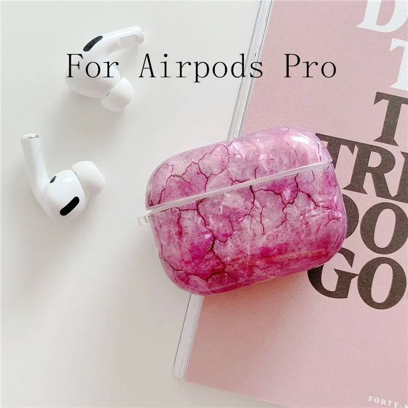 For Pro-6 Чехол для Apple Airpods с абстрактным мраморным узором, чехол для наушников, чехол для Air pods Pro, Роскошный чехол для наушников с раковиной, чехол для наушников s Funda - Цвет: For Pro-6