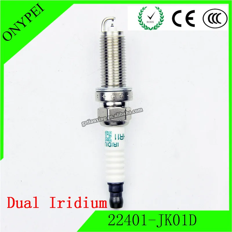4 шт. 22401-JK01D FXE24HR11 двойной иридиевая Свеча зажигания для Nissan 370Z Infiniti Q70 QX50 3,7 FXE24HR-11 3457 22401 JK01D 22401JK01D