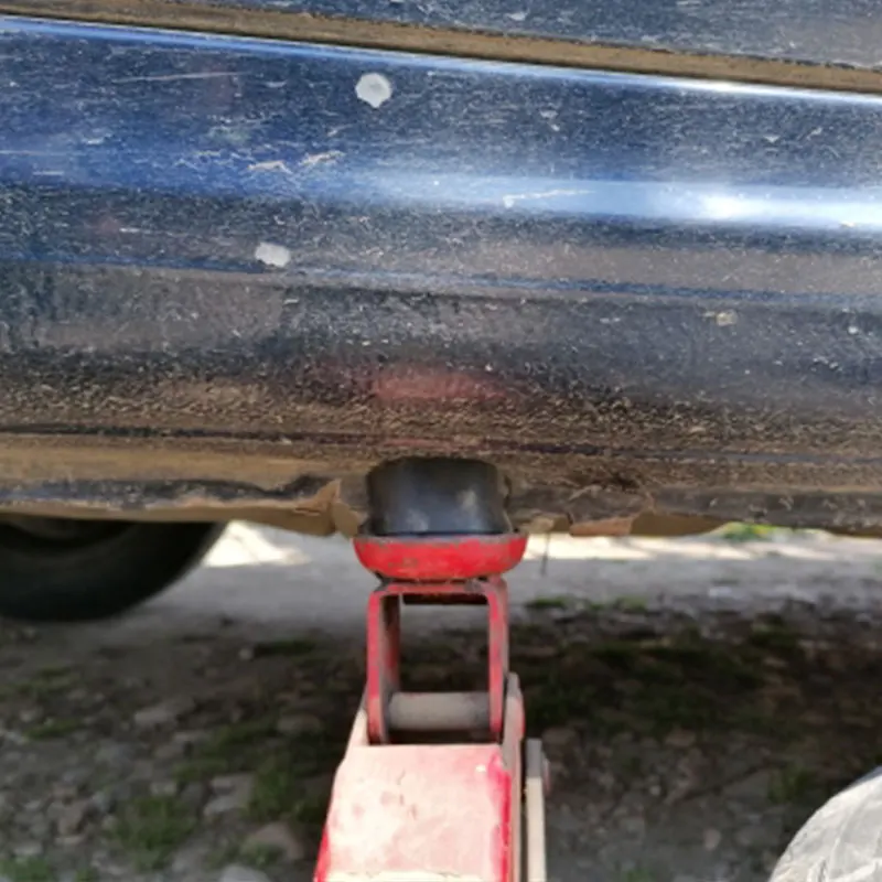 Портативная подставка для автомобильного домкрата резиновые прокладки черная