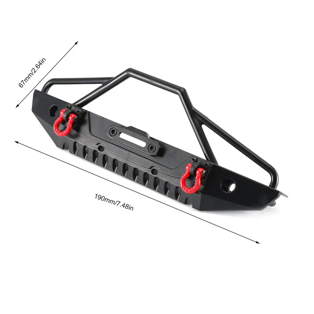 

AXIAL SCX10 CNC Front & Rear Bumper Kit Bull Bar for 1/10 RC Crawler Car Axial SCX10 90046 TRX4 Rock Crawler RC Truck