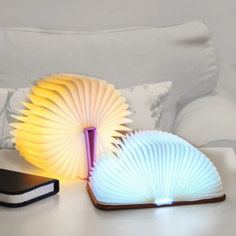 

Creative Mini Colorful Book Light LED Folding Book Light USB Bedside Decoration Portable Gift Light Baby Feeding Camping Light