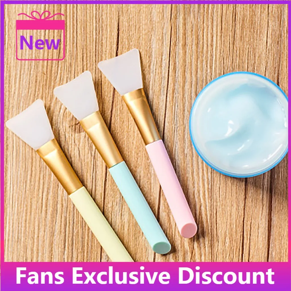 

2021 NEW Silicone Face Mask Brushes Flexible Facial Mud Mask Hairless Moisturizers Applicator Tools Charcoal Mixed Mask brochas