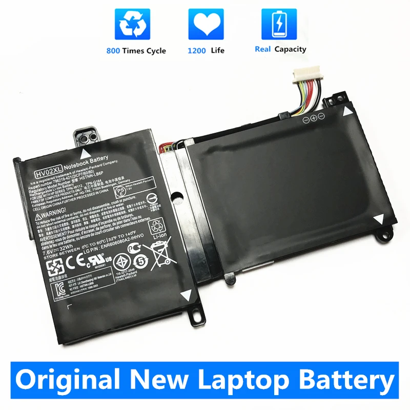 

CSMHY NEW Battery HV02XL Laptop For HP Pavilion X360 11-K000 K047TU TPN-W112 Q164 HSTNN-LB6P 796219-421 796355-005 7.6V 32Wh