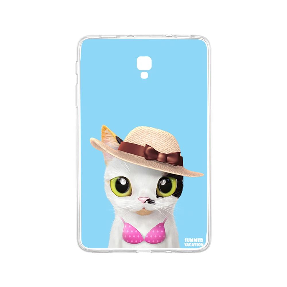 Мягкий с рисунком из ТПУ чехол для samsung Galaxy Tab A 10,5 SM-T590 SM-T595 10,5 дюймов версия окрашенная прозрачная на планшет крышка