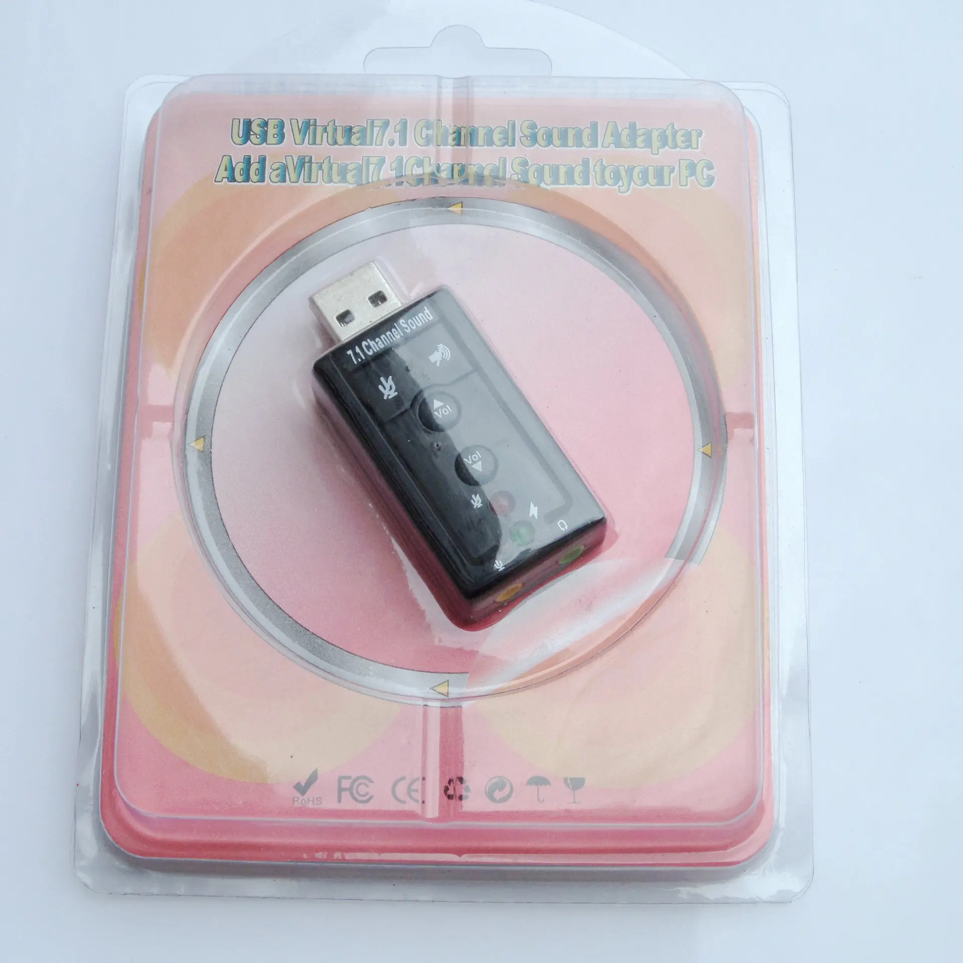 Мини-usb 2,0 3D Virtuelle 12 Мбит/с Внешний 7,1 канал аудио адаптер для карт сон карт сын аудио адаптер портативный мини-usb