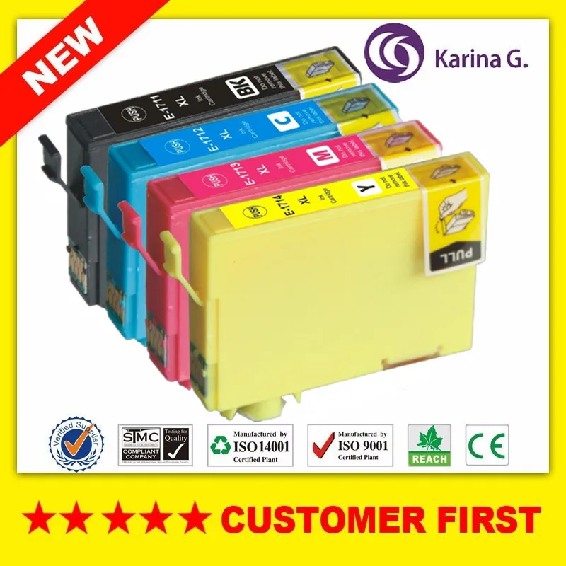 T1711 T1714 совместимый чернильный картридж для Epson XP 33 103 203 207 303 306 403 и т. Д.|Чернильные