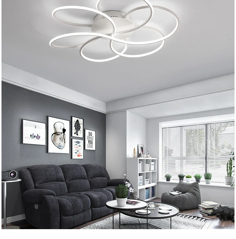 Современная люстра освещение для гостиной Luminarine avize lustre de plafond модерн 90-265 в Lustre Потолочная люстра для спальни