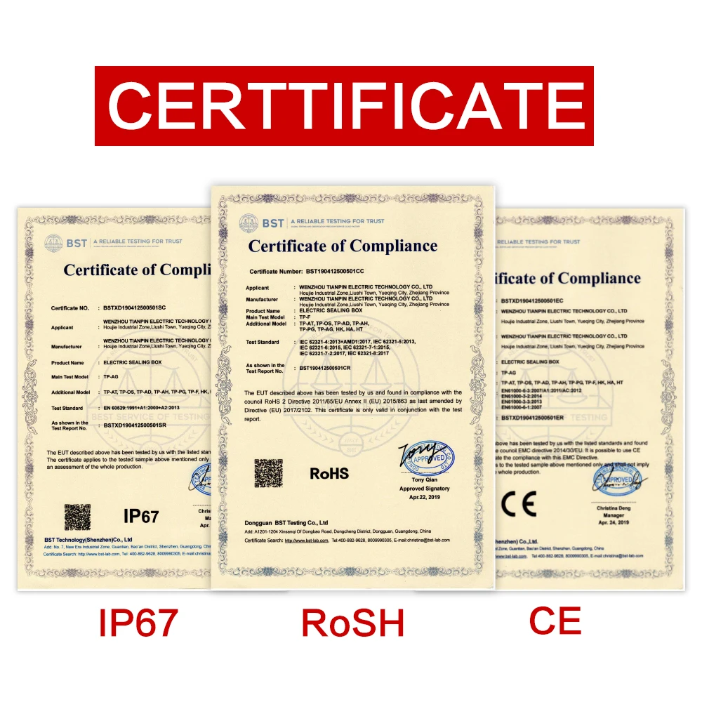 Бокс для хранения водонепроницаемый корпус типа B из АБС-пластика инструментов |