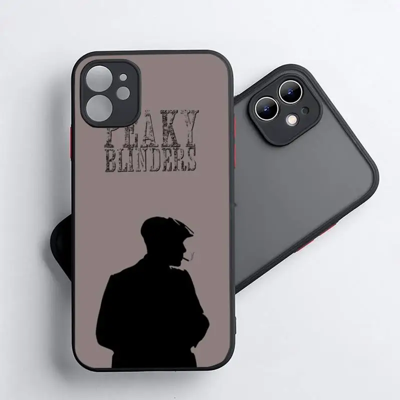 

Peaky Blinders poster Phone Case Matte Transparent for iPhone 7 8 11 12 s mini pro X XS XR MAX Plus coque