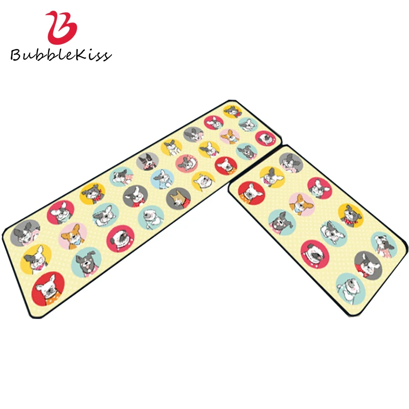 Милый кухонный коврик воздушный поцелуй с рисунком бульдога длинный ковер для