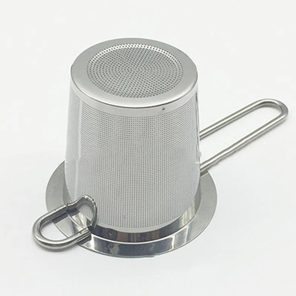 

Reusable Mesh Tea Infuser Stainless Steel Strainer Loose Leaf Teapot Spice Filter With Lid Cups Kitchen Accessories