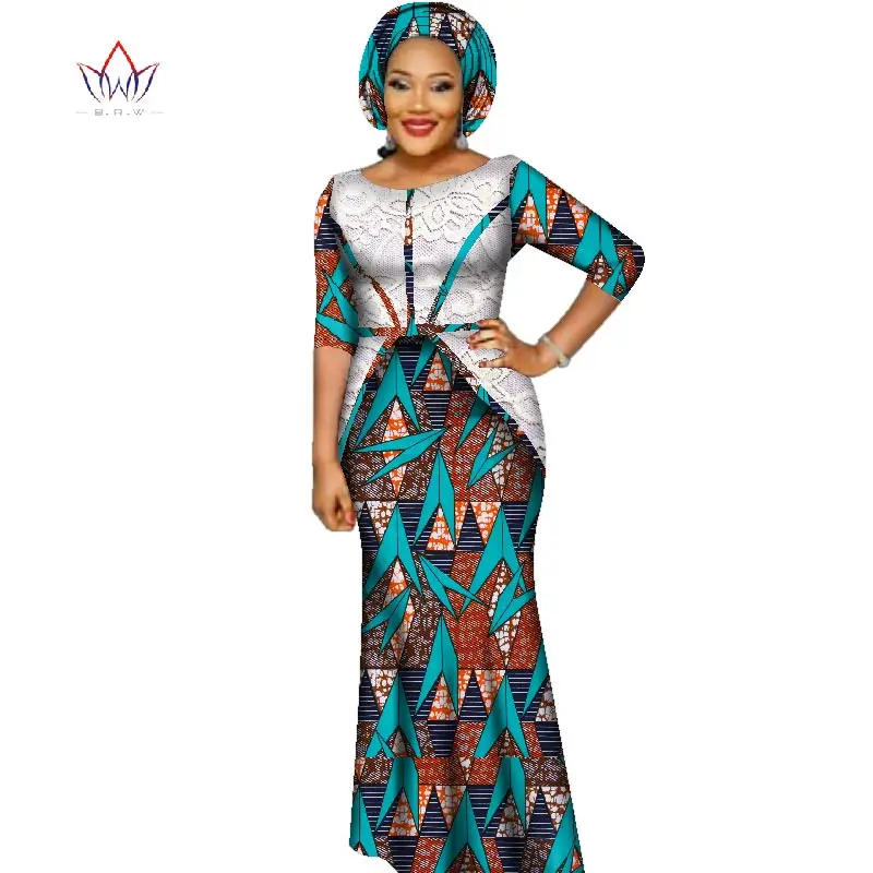 2020 африканские платья базин для женщин с коротким рукавом в африканской одежде