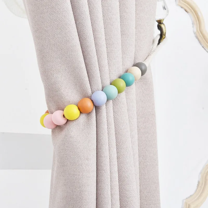 1 пара штор галстук кольца для пряжки аксессуары украшения Макарон деревянные