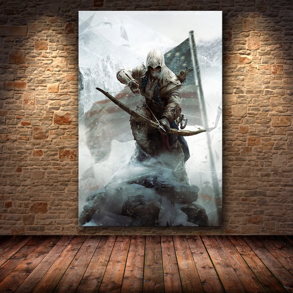 15 Без рамки игра Плакат Украшение живопись Assassin's Creed на HD холсте Картина на холсте художественный плакат стены искусства холст - Цвет: 15