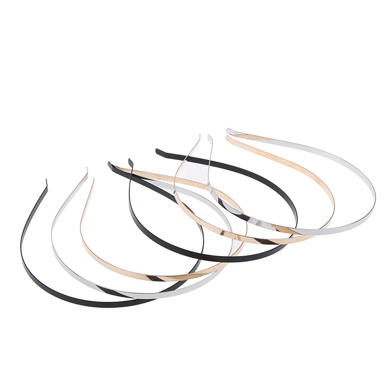Оптовая продажа DIY ручной обруч для волос 3 цвета простая металлическая лента