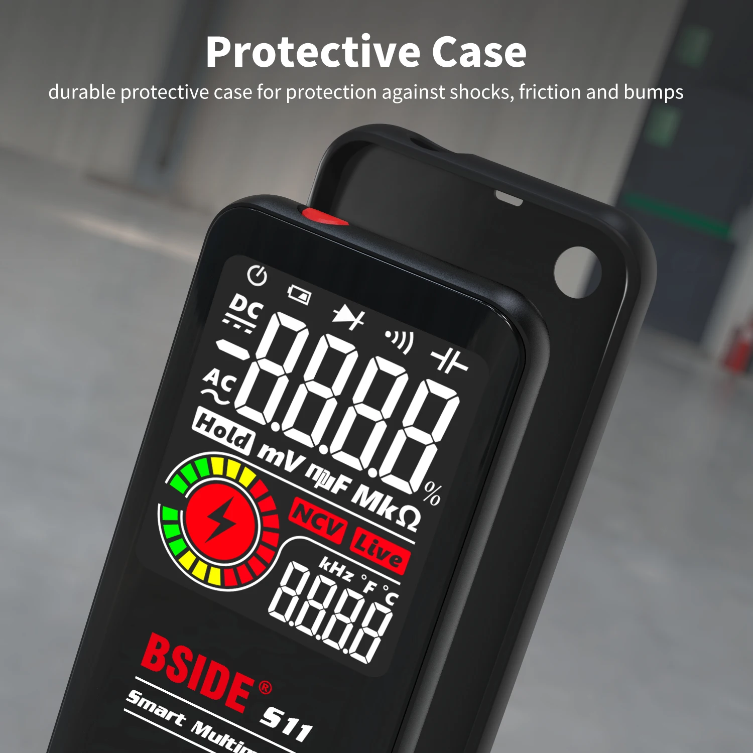 

BSIDE S10 S11 Digital Multimeter 9999counts Smart DC AC Voltage Capacitor Ohm Diode NCV Hz Tester DMM with rechargeable battery