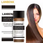 Мощное средство для лечения искусственных волос LANBENA, экстракт имбиря, восстанавливающие волосы, против выпадения волос, продукты для ухода за волосами 20 мл